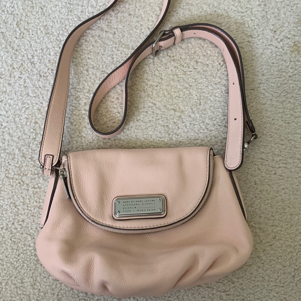 Marc by Marc Jacobs Leather Crossbody Pink Bag